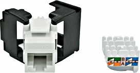 SCHRACK Keystone RJ45 UTP,Cat.6 de-embedded, samozářezový, SFA
