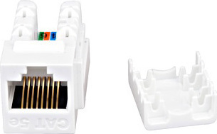 SCHRACK Keystone RJ45 AMPARO Cat.6 SFA bílý