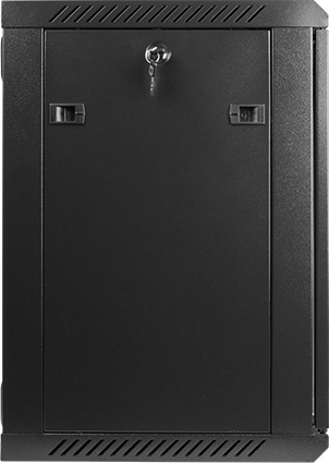 LANBERG Nástěnný rack 19'' 12U 600X450mm černý flat pack