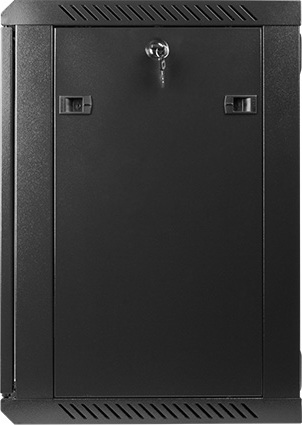 LANBERG Nástěnný rack 19'' 12U 600X450mm černý flat pack