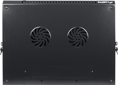 LANBERG Nástěnný rack 19'' 12U 600X450mm černý flat pack