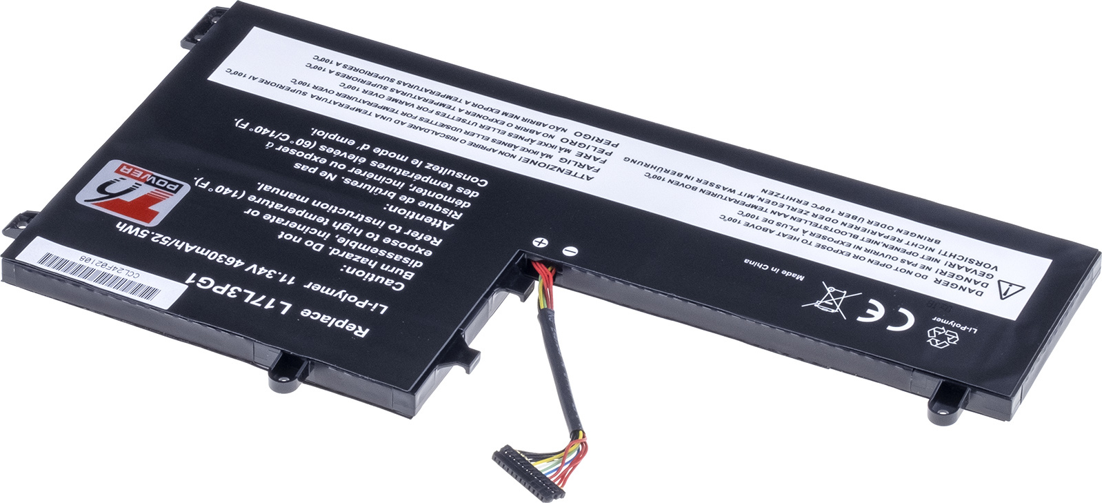 Baterie T6 Power pro Lenovo Legion Y530-15ICH, Y540-15IRH, Y7000, 4630mAh, 52Wh, 3cell, Li-pol