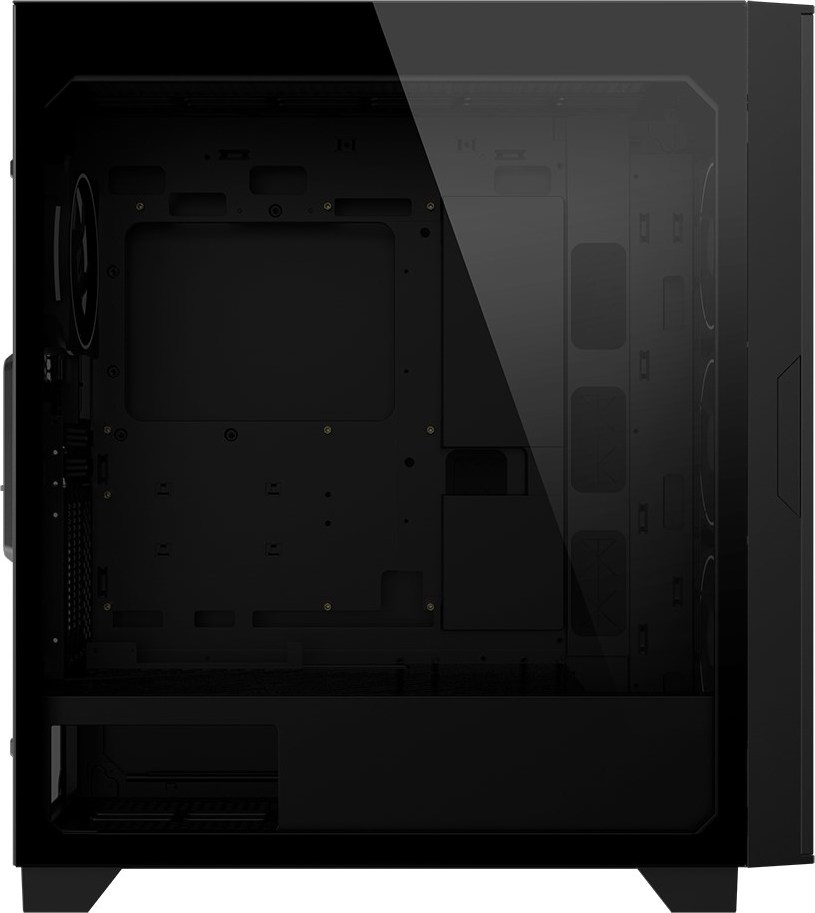 GIGABYTE case AORUS C500 GLASS, bez zdroje, průhledná bočnice, Mid Tower, černá