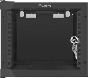 LANBERG Nástěnný rack 10'' 4U 280x310mm černý flat pack