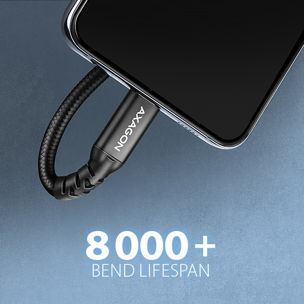 AXAGON BUCM32-CF15AB predlžovací kábel USB-C (M) USB-C (F), 1.5m, USB 20Gbps, PD 240W 5A, 8K HD, ALU, oplet, čierny