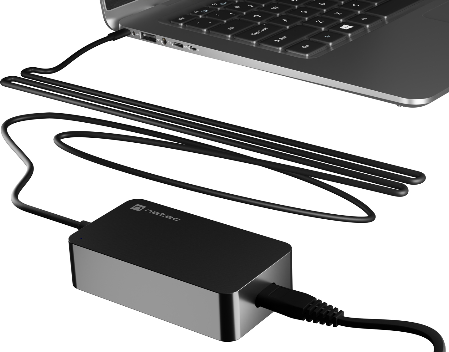 Nabíječka Natec GRAYLING 45W USB-C pro notebooky, tablety, smartphony