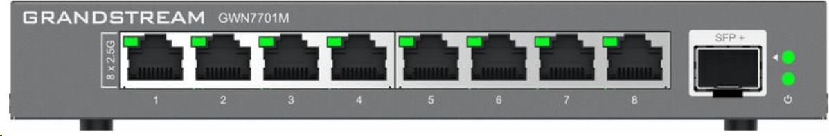 Grandstream GWN7701M Unmanaged Network Switch 8 2,5Gb portů / 1 SFP+