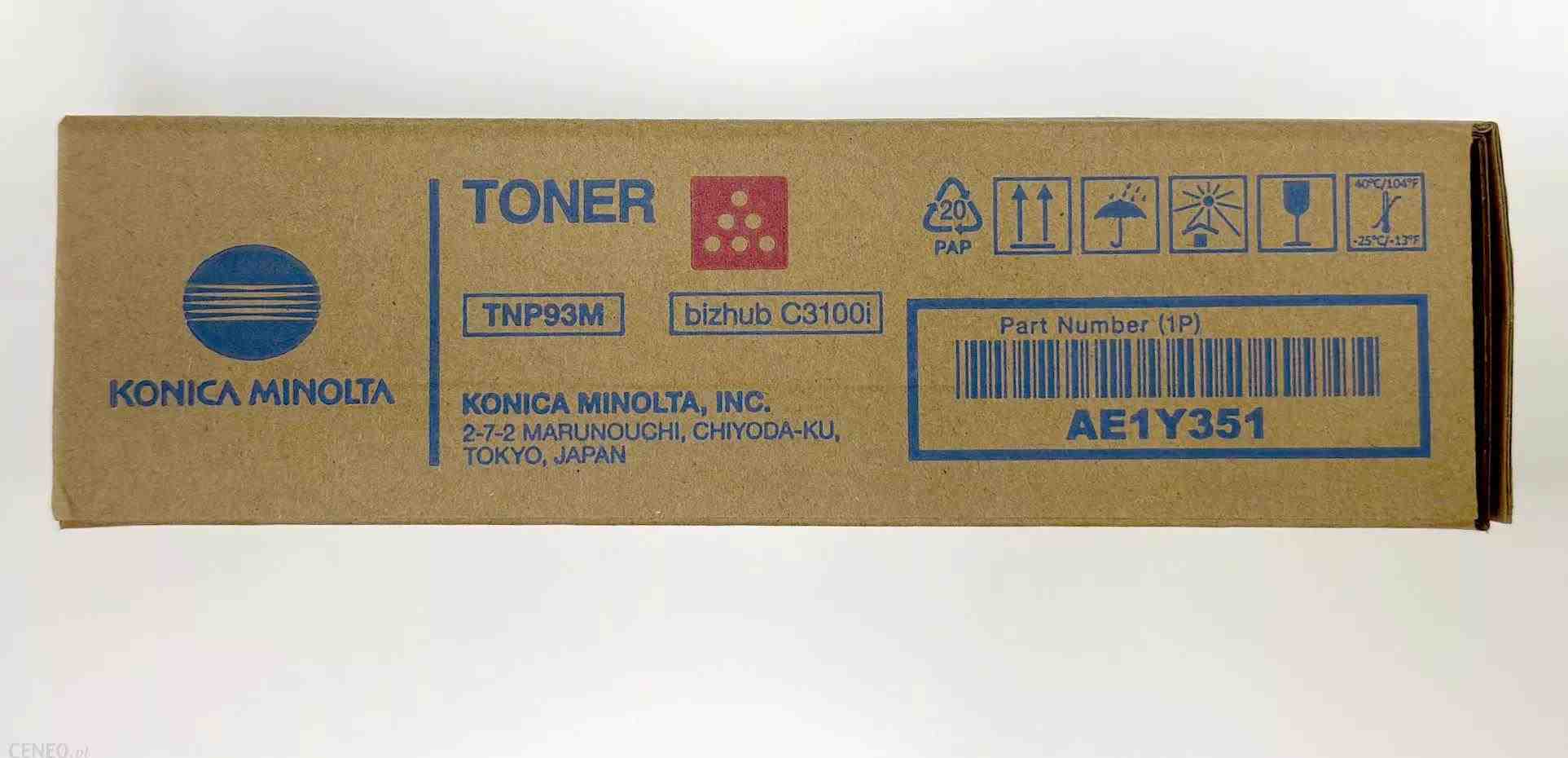 Konica-Minolta Minolta Toner TNP-93M, purpurový do bizhub C3100i (4k)