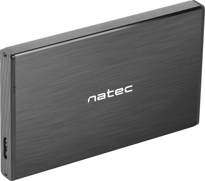 Externí box pro HDD 2,5" USB 3.0 Natec Rhino Go, černý, hliníkové tělo