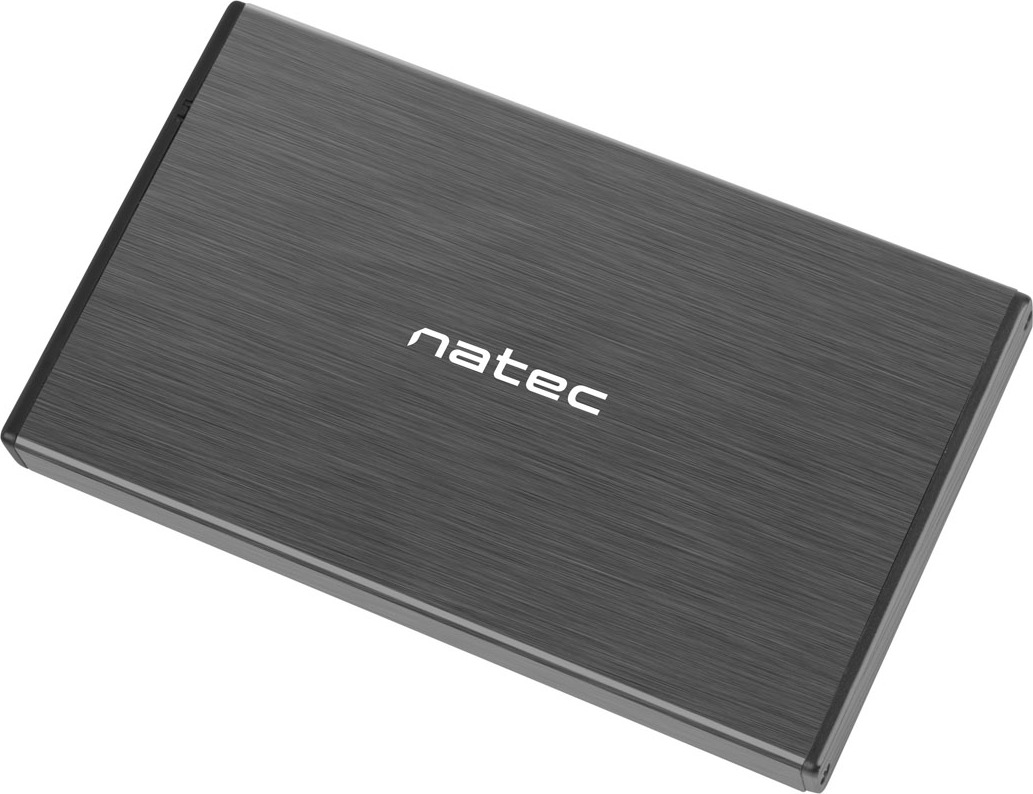 Externí box pro HDD 2,5" USB 3.0 Natec Rhino Go, černý, hliníkové tělo