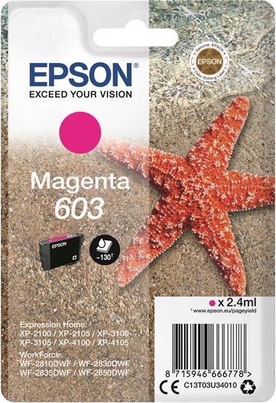 Atramentová tyčinka EPSON Singlepack "Starfish" Magenta 603