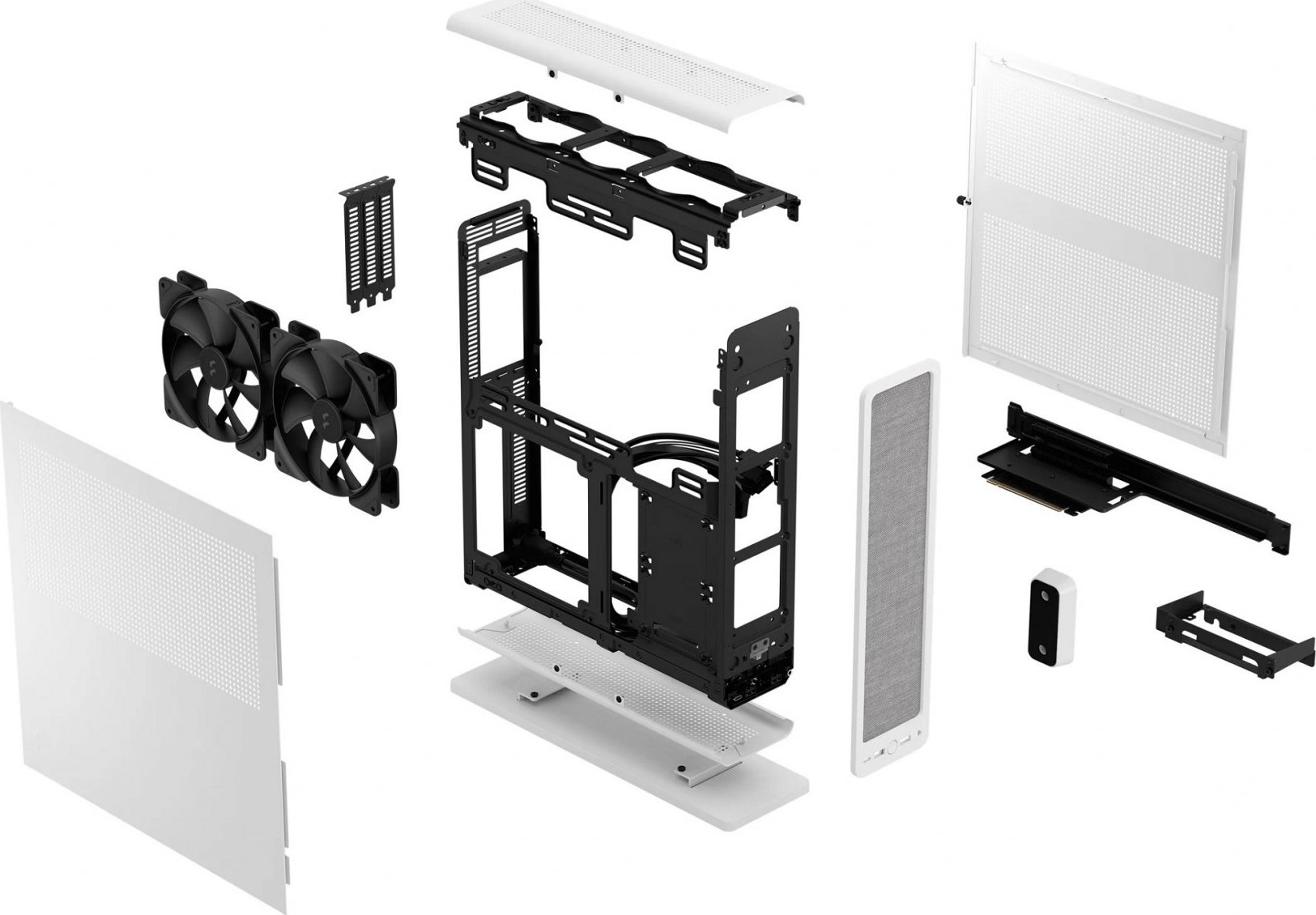 Fractal Design Fractal Ridge/Mini ITX/Bílá