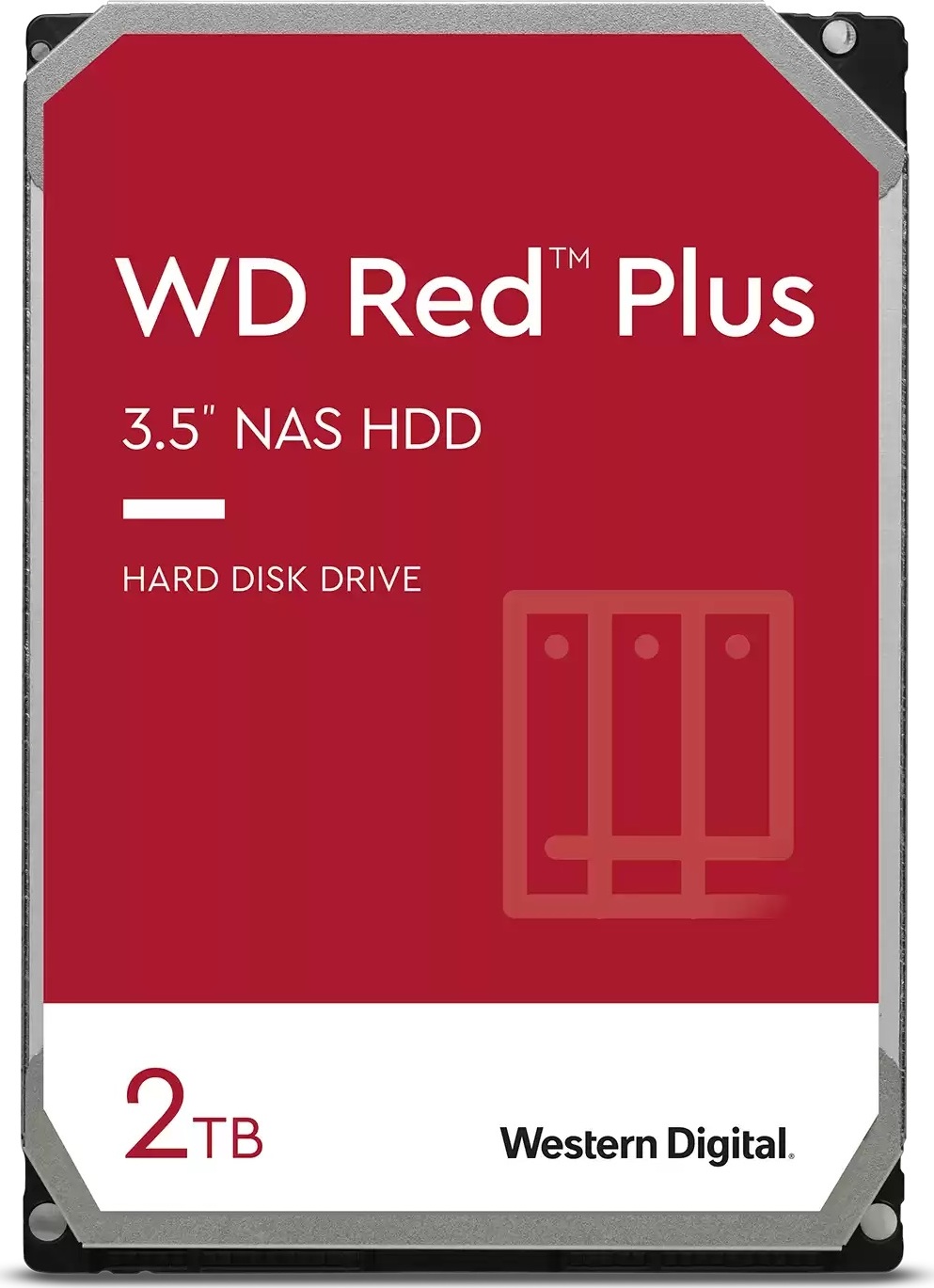 Western Digital WD RED PLUS NAS WD20EFPX 2TB, SATA III 3.5", 64MB 5400RPM, 175MB/s, CMR