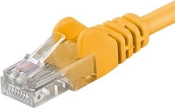 PremiumCord Patch kabel UTP RJ45-RJ45 CAT6 1m žlutá