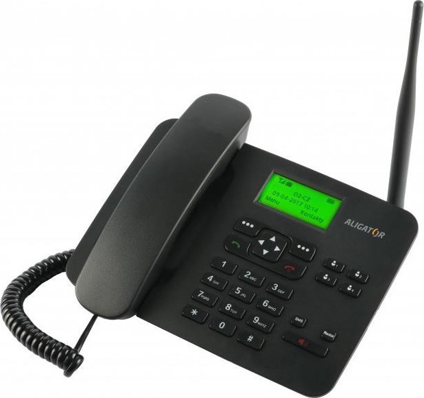 Aligator GSM stolní telefon T100, černá