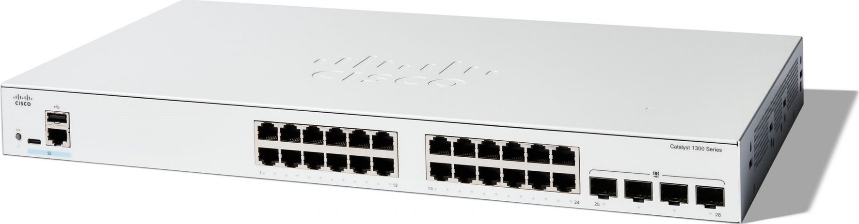 Cisco Catalyst switch C1300-24T-4G (24xGbE,4xSFP,fanless)