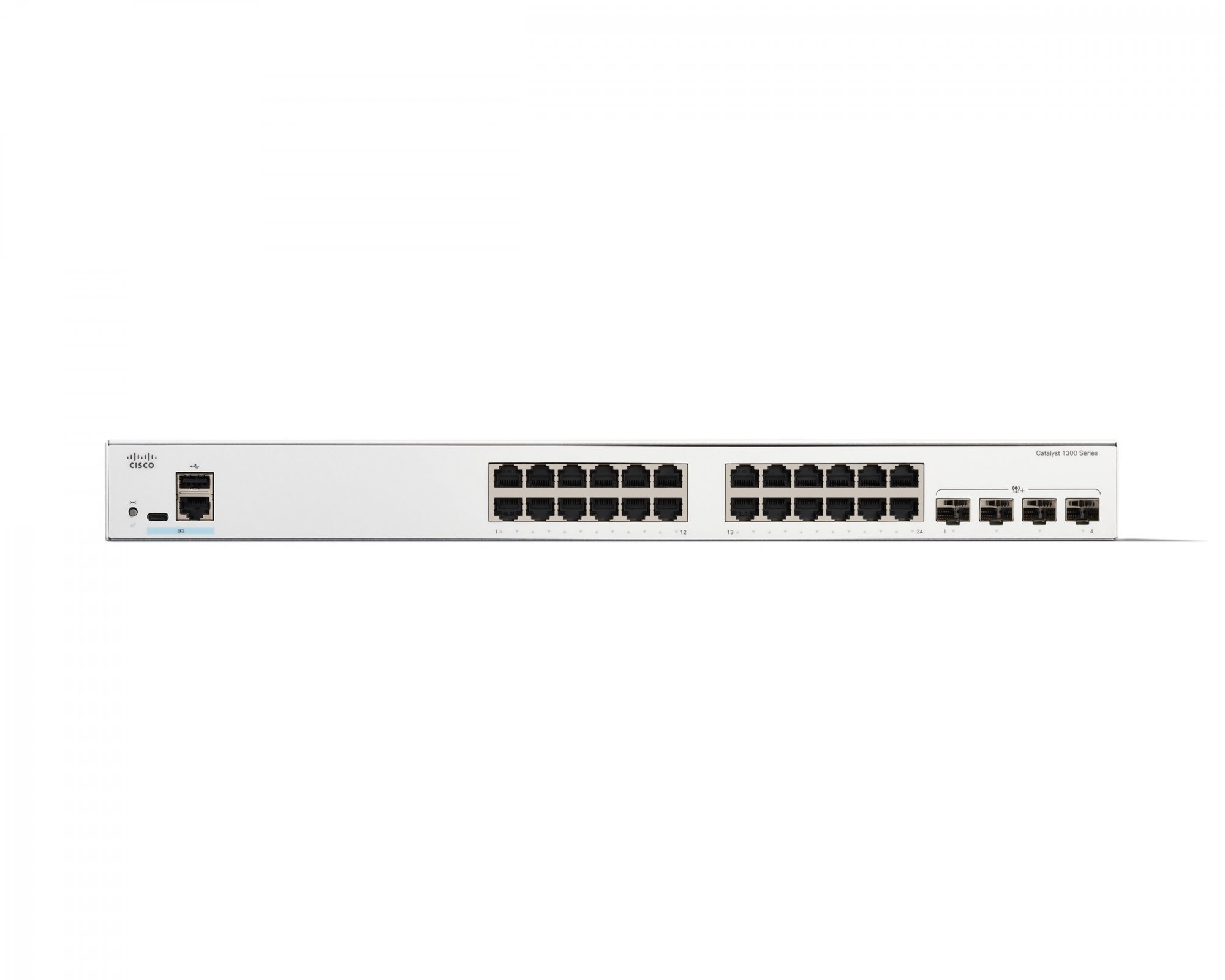 Cisco Catalyst switch C1300-24T-4X (24xGbE,4xSFP+,fanless)