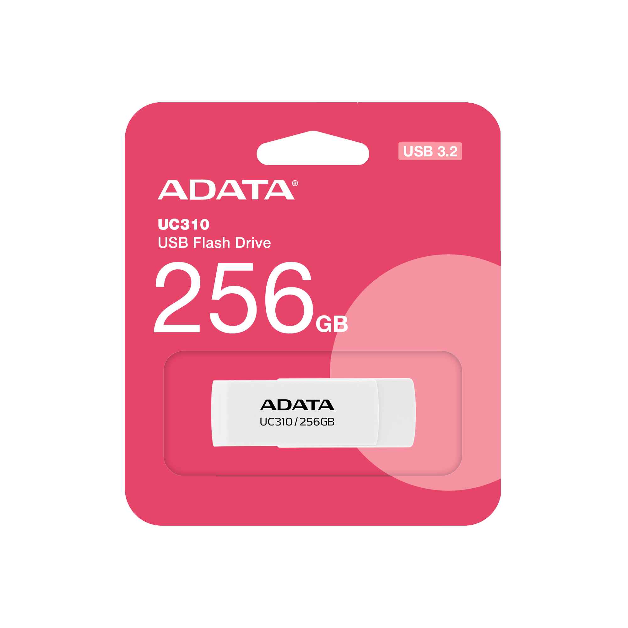 A-Data ADATA Flash Disk 256GB UC310, USB 3.2, bílá