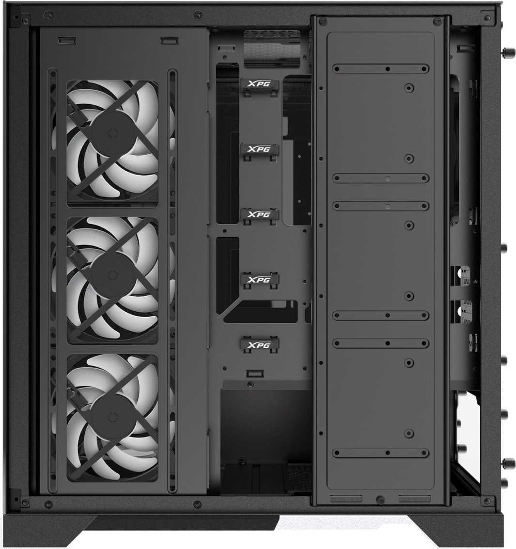 ADATA XPG case INVADER X Mid-Tower, bez zdroje, 5x 120mm Fan, Černá