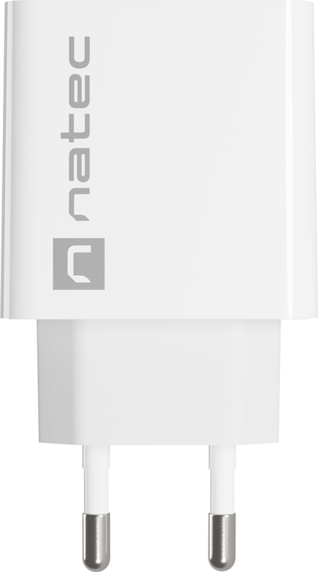 Universální nabíječka Natec RIBERA 18W 1X USB-A, bílá
