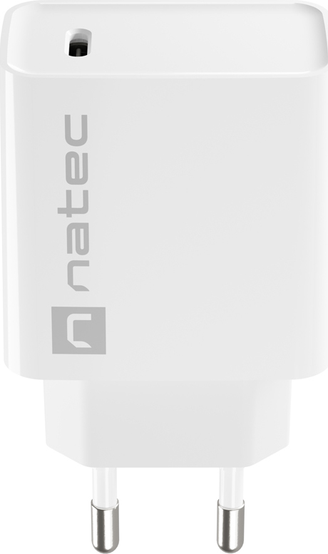 Universální nabíječka Natec RIBERA 20W 1X USB-C, bílá