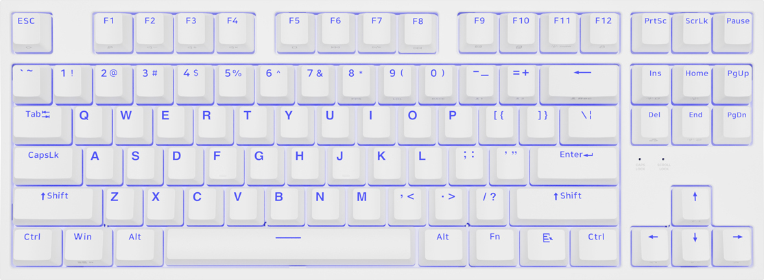 Genesis herní mechanická klávesnice THOR 404/RGB/Khail Box Brown/Drátová USB/US layout/Bílá