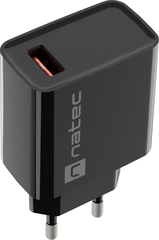 Universální nabíječka Natec RIBERA 18W 1X USB-A, černá