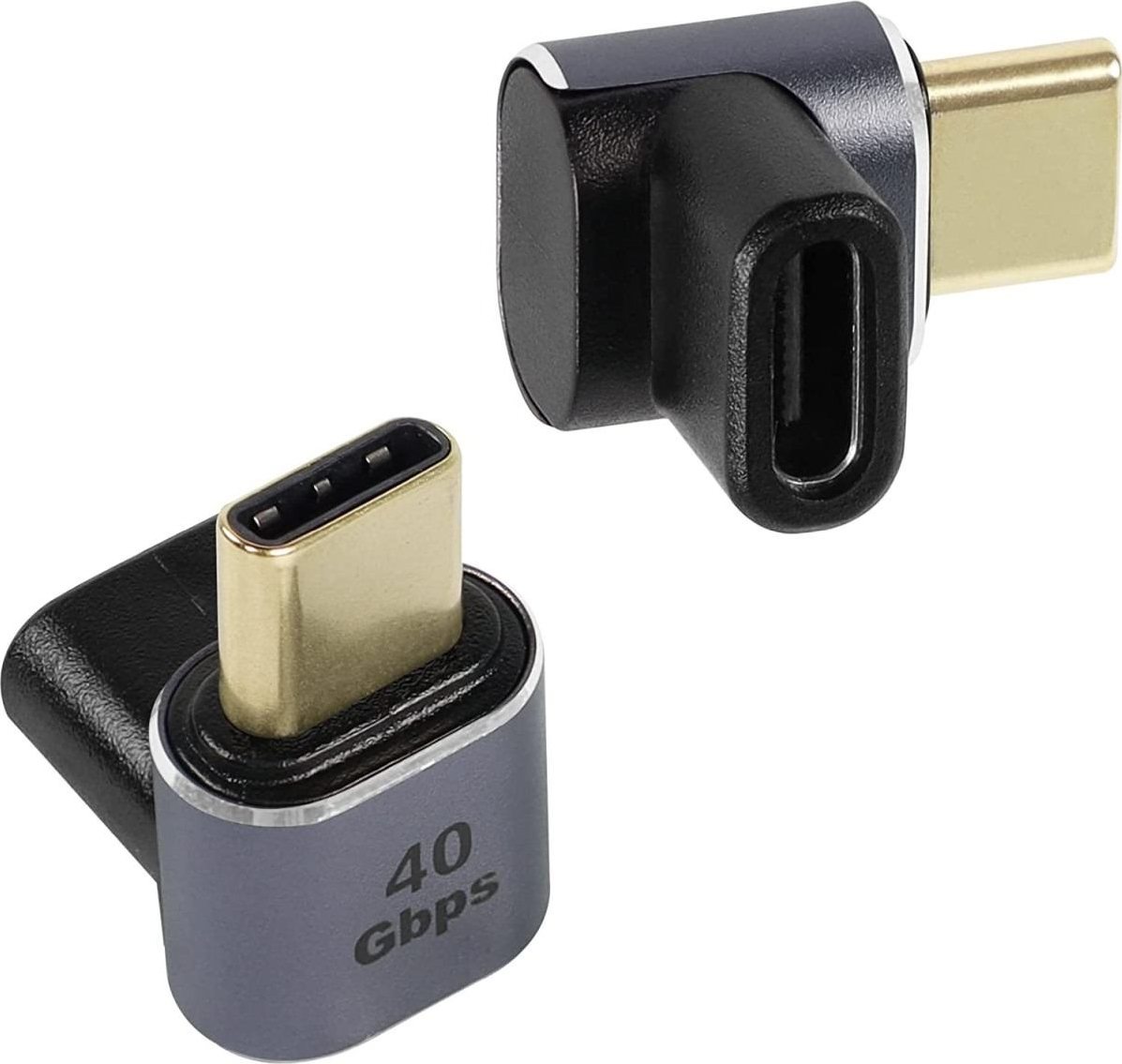 PremiumCord Adaptér USB-C na USB-C, USB 4.0, zahnutý 90°