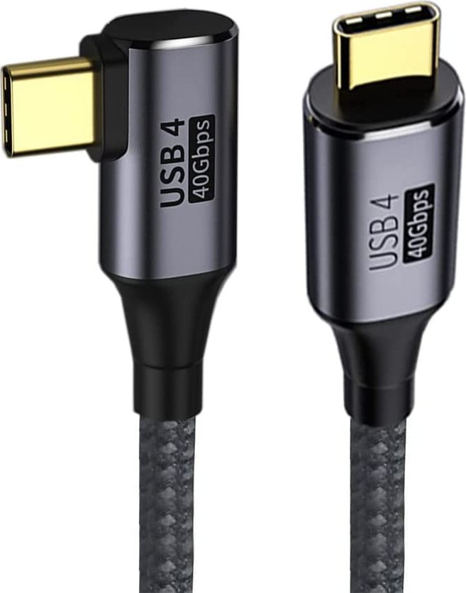 PREMIUMCORD Kabel USB4™ Gen 3x2 40Gbps 8K@60Hz 240W Thunderbolt 3 kabel 0,3m