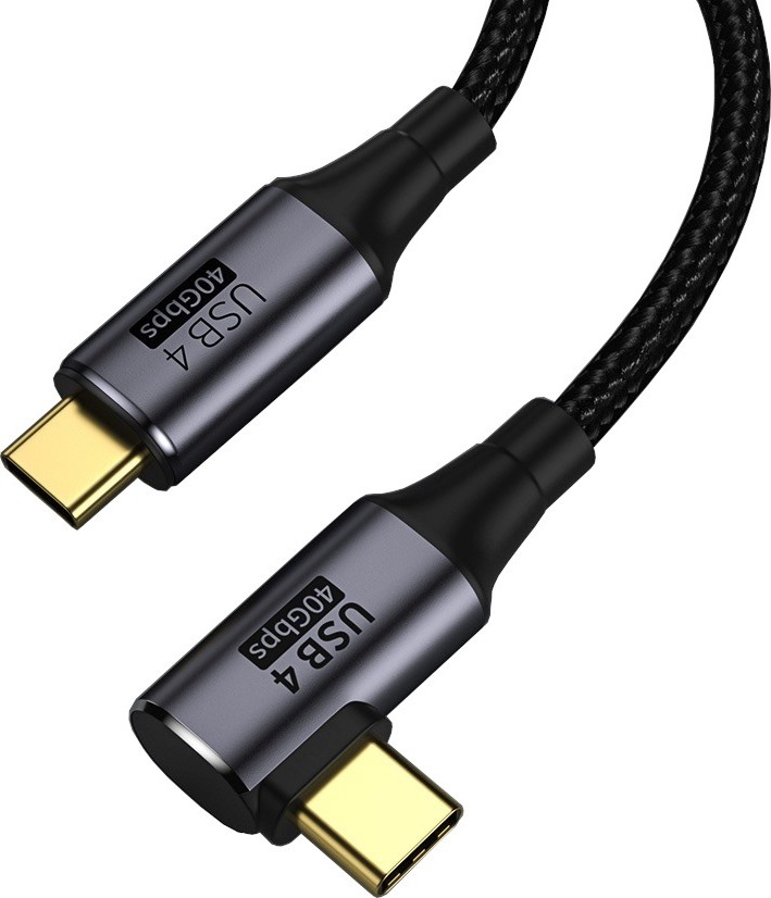 PREMIUMCORD Kabel USB4™ Gen 3x2 40Gbps 8K@60Hz 240W Thunderbolt 3 kabel 0,8m