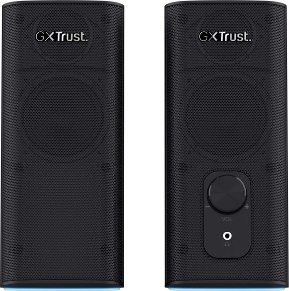 TRUST reproduktory GXT 612 CETIC RGB-Illuminated 2.0 Speaker Set, Bluetooth, černá
