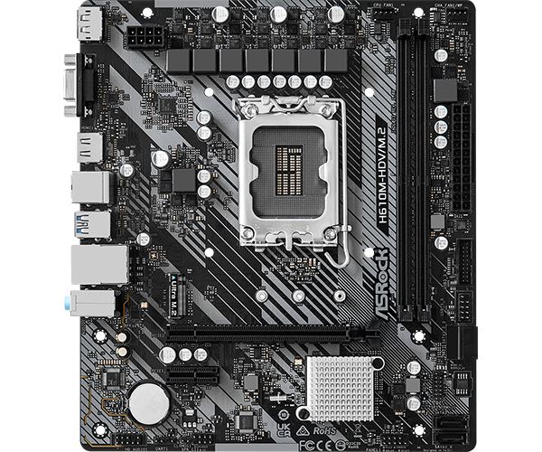 ASRock MB Sc LGA1700 H610M-HDV/M.2 R2.0, Intel H610, 2xDDR4, 1xDP, 1xHDMI, 1xVGA, mATX