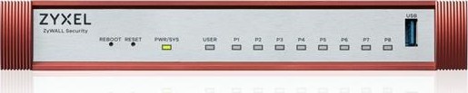 Zyxel USG FLEX100 H Series, 8 Gigabit user-definable ports, 1*USB (device only)