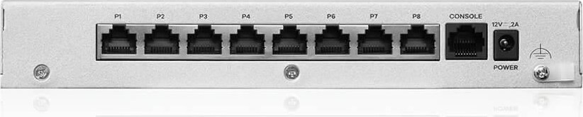 Zyxel USG FLEX 100H Series, 8 Gigabit user-definable ports, 1*USB with 1 YR Gold Security Pack