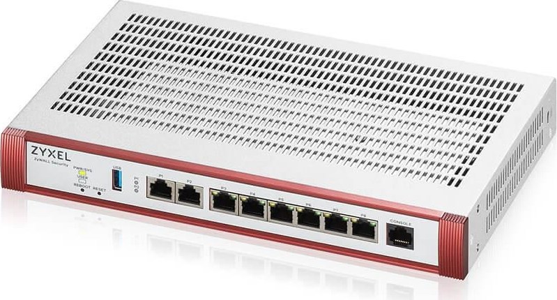 Zyxel USG FLEX 200H Series, User-definable ports with 2*2.5G & 6*1G, 1*USB with 1 YR Gold Security Pack