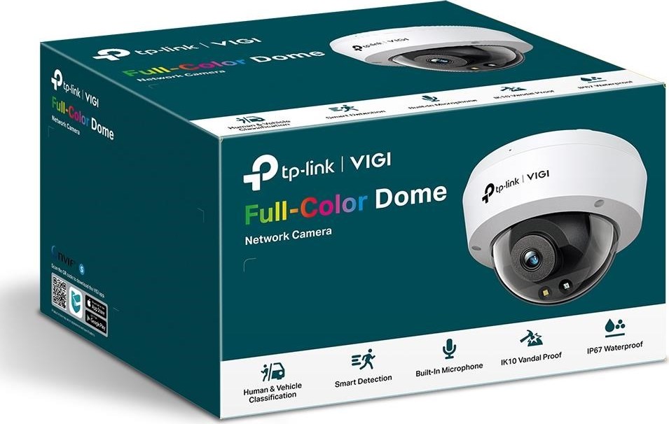 TP-Link VIGI C240(4mm) 4MP, Dome, PoE, IR 30m, Micro SD card
