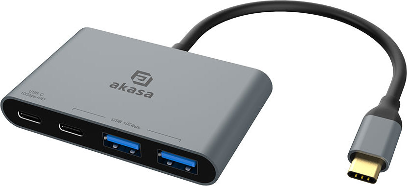 AKASA Hub USB-C na 2x Typ-C + 2x Typ-A USB 3.2