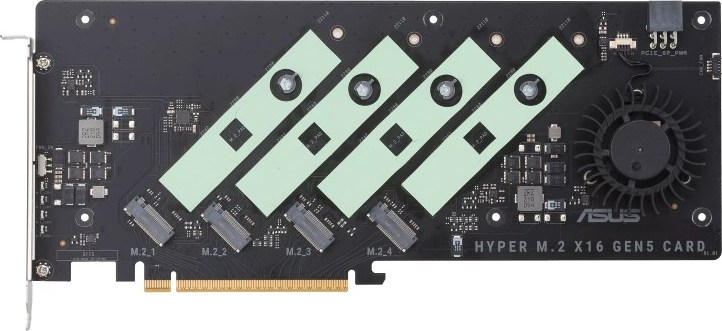 ASUS HYPER M.2 x16 GEN5 Card, 4xM.2