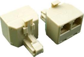 DATACOM Rozdvojka RJ11 6p4c Cat3 (2xFemale,1xMale)
