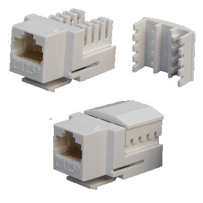 DATACOM Keystone UTP RJ45 Cat5E Dual MINI bílý