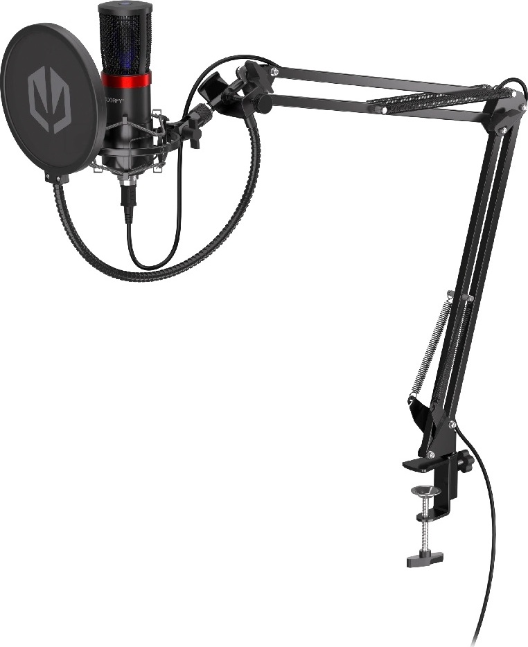 SilentiumPC Endorfy mikrofon Solum Streaming (SM950)/ streamovací / nastavitelné rameno / pop-up filtr / USB