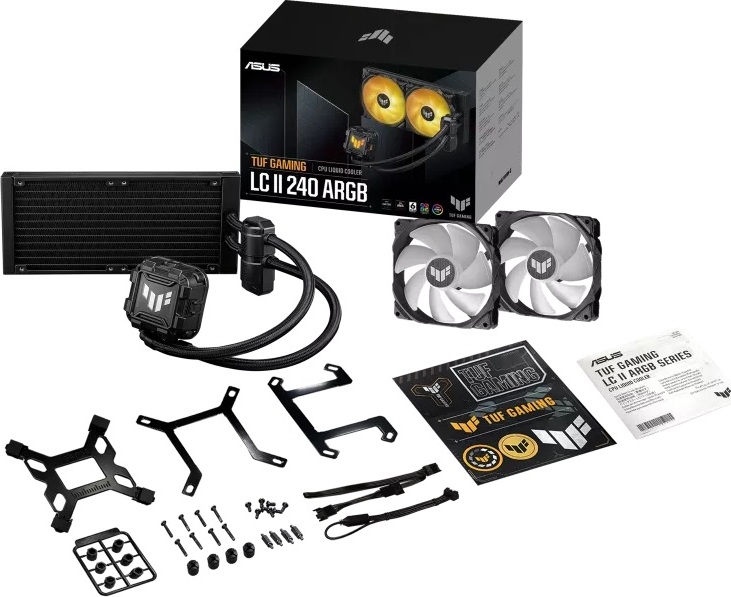 ASUS vodní chladič CPU AIO TUF GAMING LC II 240 ARGB, 2x120mm, LGA1851, AM5