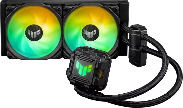 ASUS vodní chladič CPU AIO TUF GAMING LC II 240 ARGB, 2x120mm, LGA1851, AM5