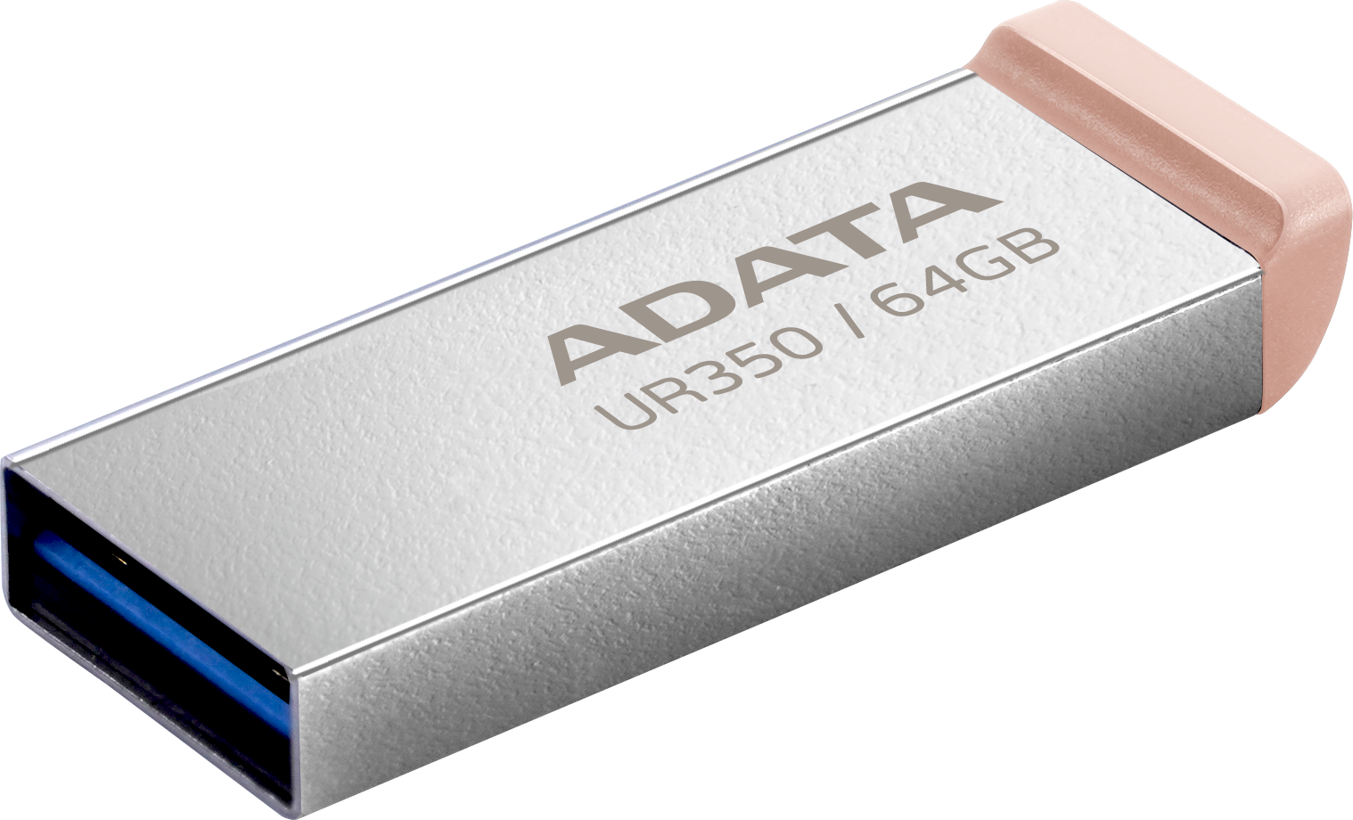 A-Data ADATA Flash Disk 64GB UR350, USB 3.2 Dash Drive, kov hnědá