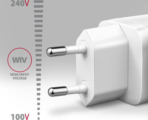 AXAGON ACU-PQ30W, Sil nabíjačka do siete 30W, 2x port (USB-A + USB-C), PD3.0/PPS/QC4+/SFC/AFC/Apple, biela
