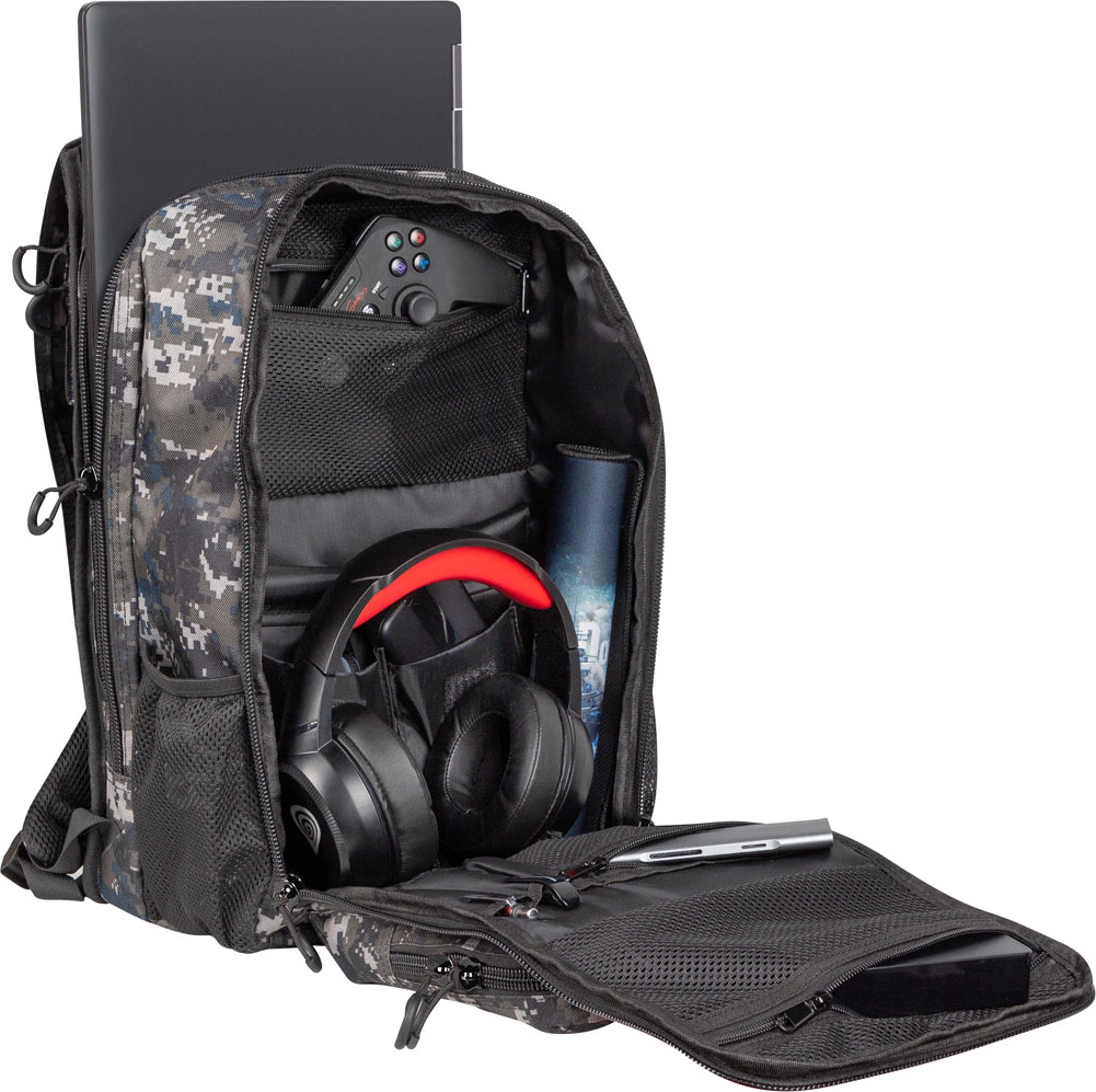 Batoh Genesis PALLAD 450 LITE CAMO pro herní ntb do 15,6"