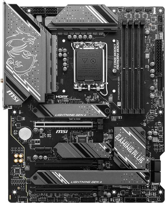 MSI MB Sc LGA1700 Z790 GAMING PLUS WIFI, Intel Z790, 4xDDR5, 1xDP, 1xHDMI, Wi-Fi