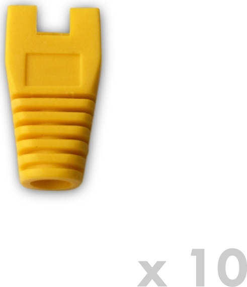 DATACOM Ochrana RJ45 s výřezem ŽLUTÁ (10ks)