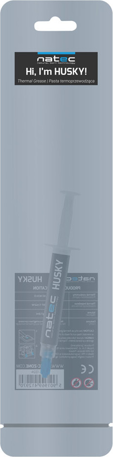 Teplovodivá pasta na CPU Natec Husky, tep. vodivost 4.6 W.m, 4g
