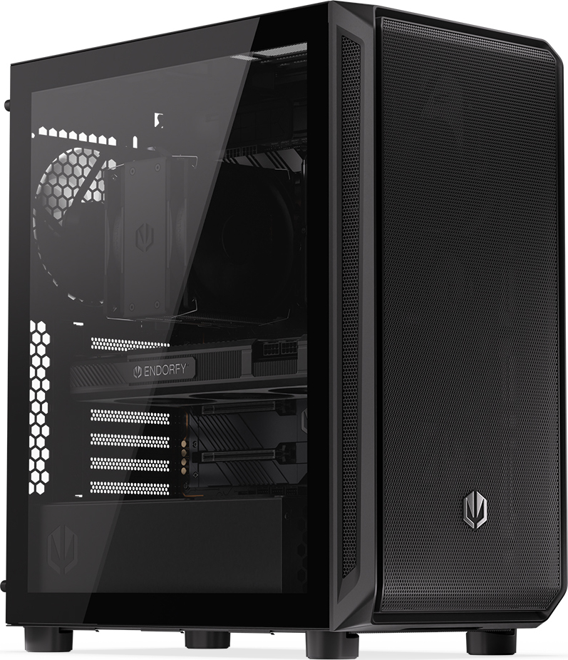 ENDORFY Case Arx 500 Air, Průhledná bočnice, ATX, 5x140mm, černá